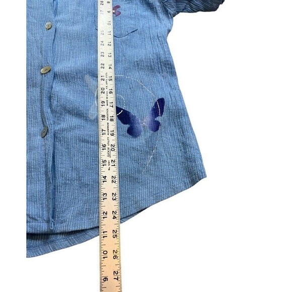 Play Alegre Women's Size Medium Cotton Hand Painted Pant/Top 2 Piece Outfit Set - Picture 9 of 13